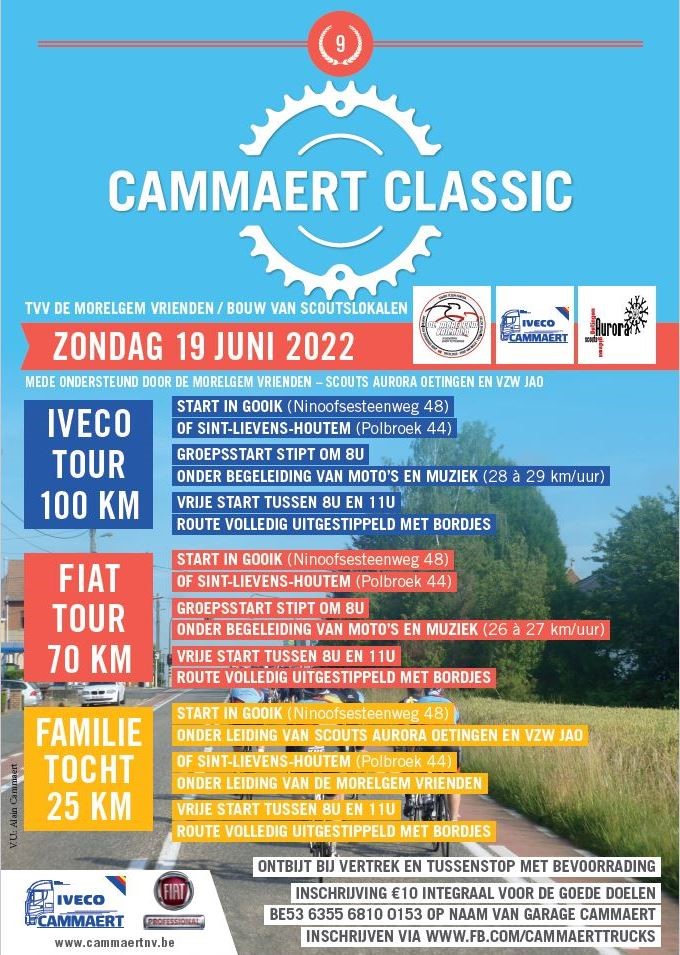 19 juni : 9e editie van de Cammaert Classic!
